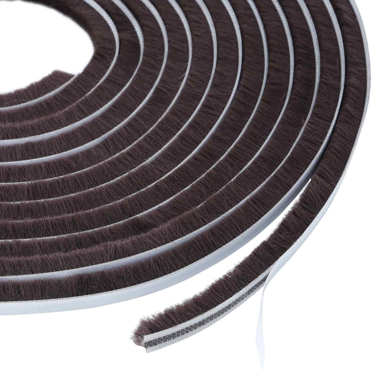 Self-Adhesive Door Brush Seal 25 m PP Brown