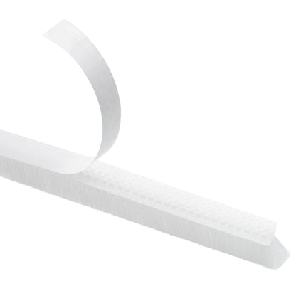 Self-Adhesive Door Brush Seal 25 m PP White