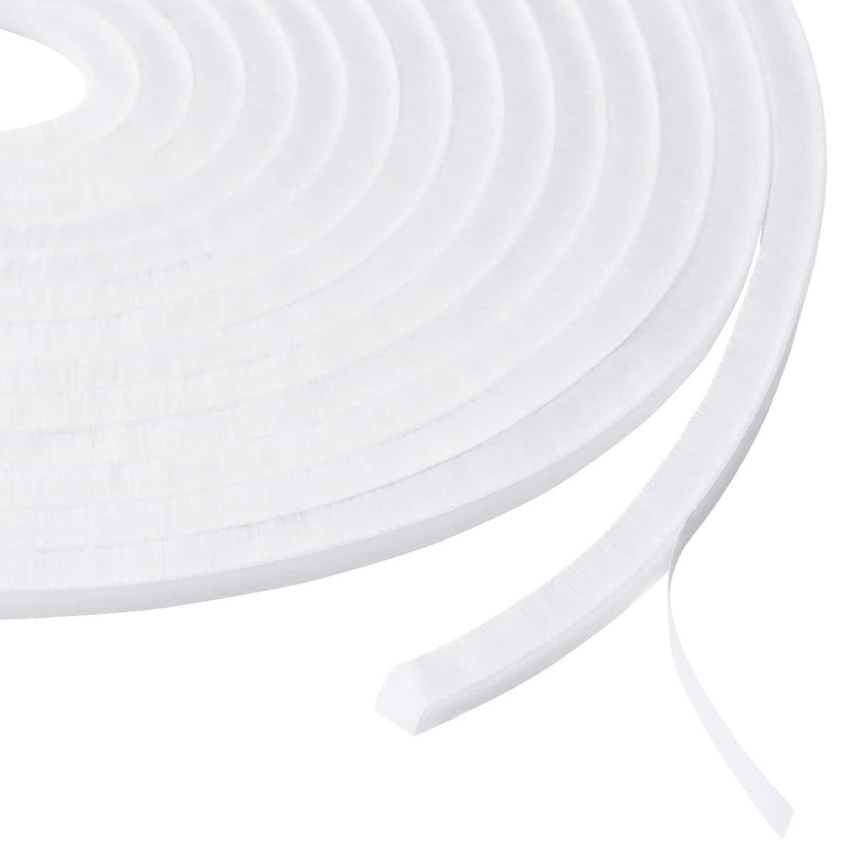 Self-Adhesive Door Brush Seal 25 m PP White