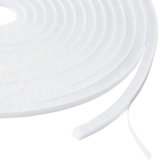 Self-Adhesive Door Brush Seal 25 m PP White