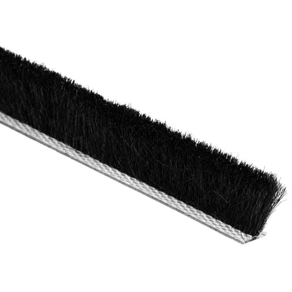 Self-Adhesive Door Brush Seal 25 m PP Black