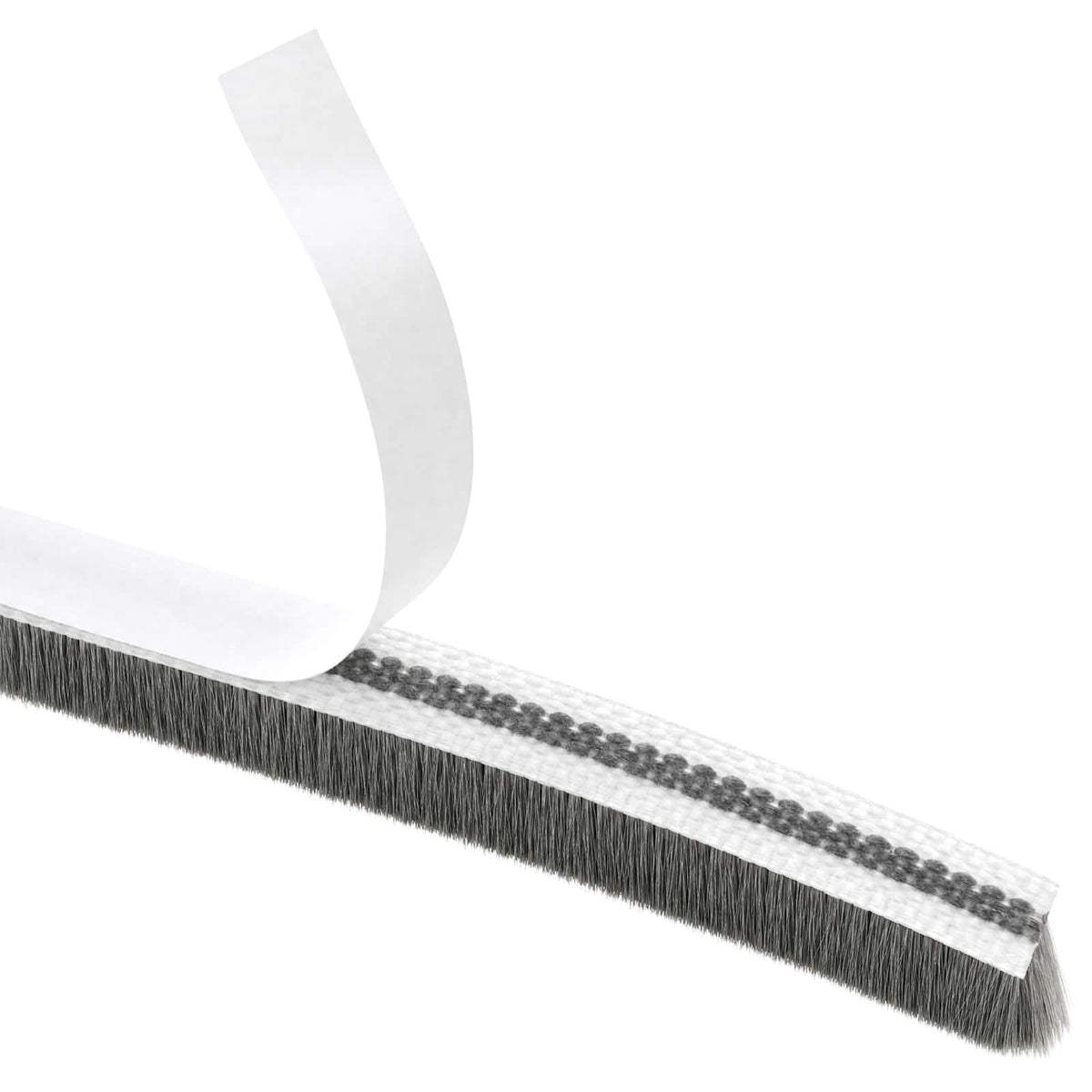 Self-Adhesive Door Brush Seal 25 m PP Grey