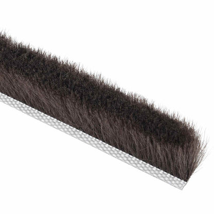 Self-Adhesive Door Brush Seal 25 m PP Brown