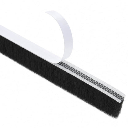 Self-Adhesive Door Brush Seal 25 m PP Black