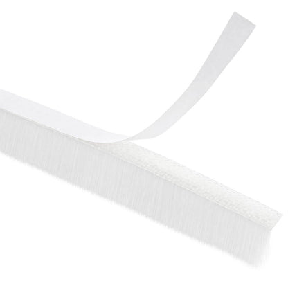Self-Adhesive Door Brush Seal 25 m PP White