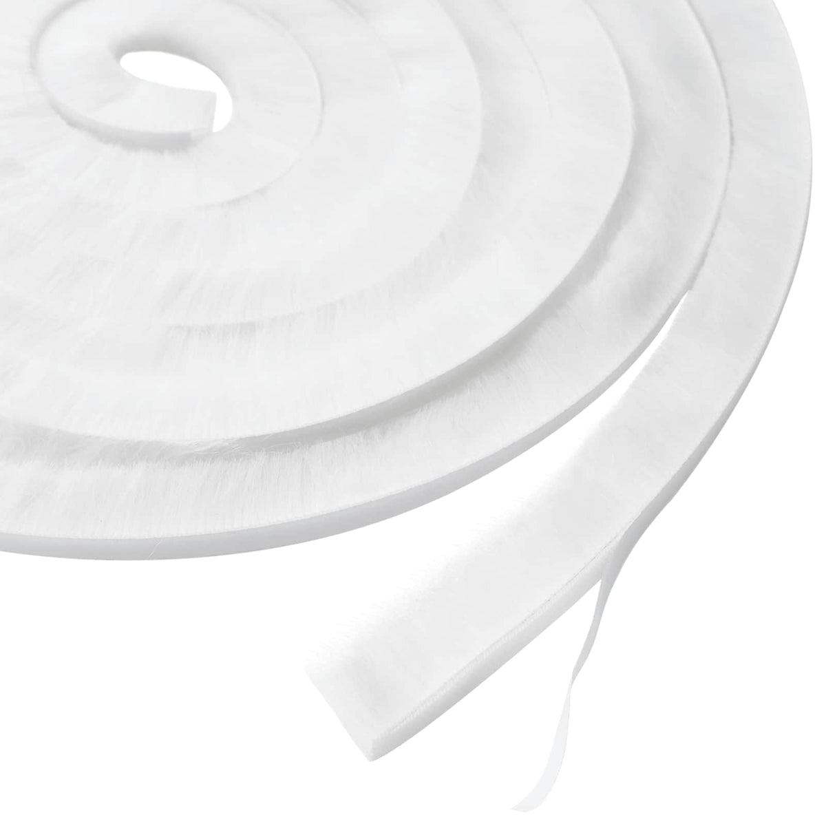 Self-Adhesive Door Brush Seal 25 m PP White