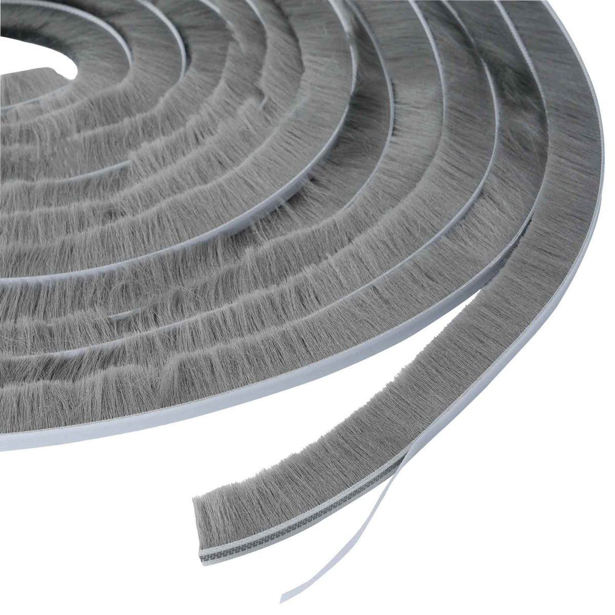 Self-Adhesive Door Brush Seal 25 m PP Grey