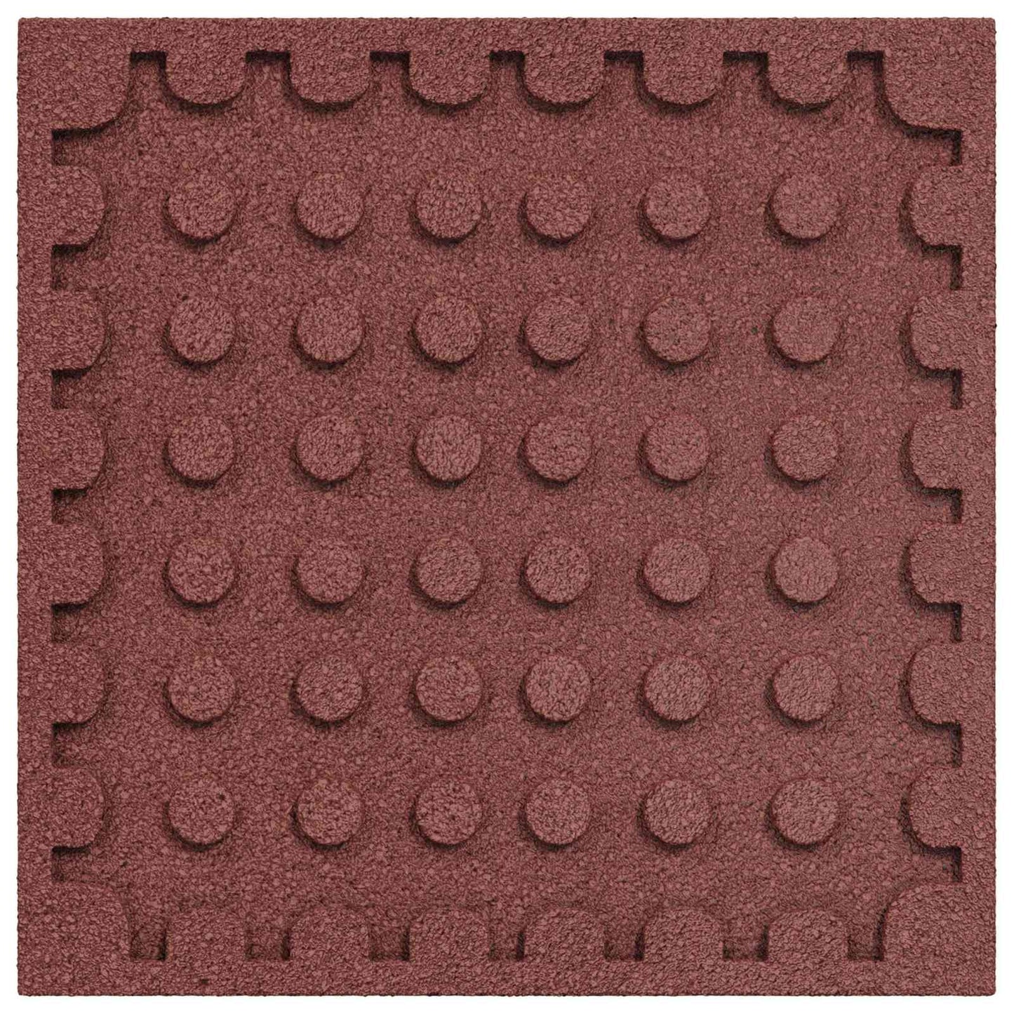 Fall Protection Tiles 12 pcs Red 50 x 50 cm Rubber