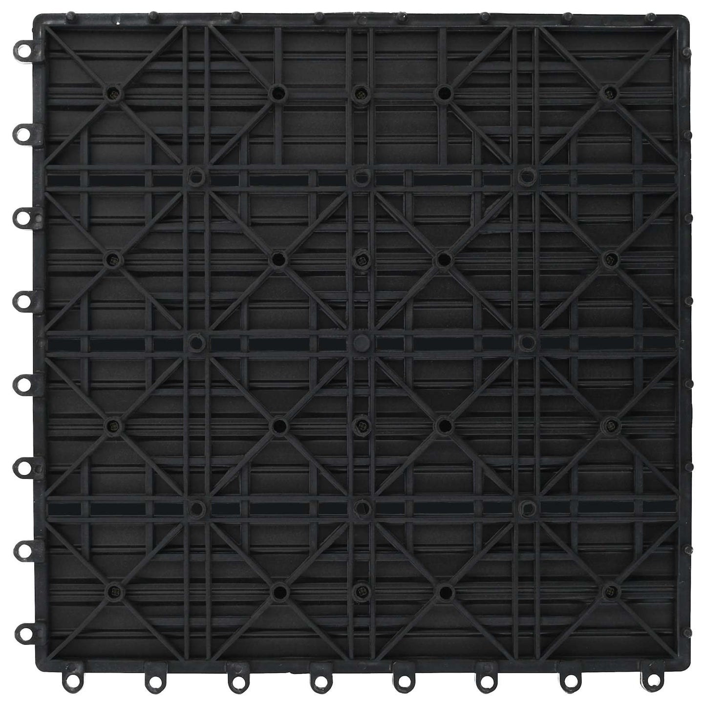 Decking Tile 22 pcs Grey 11.81 x 11.81 in WPC