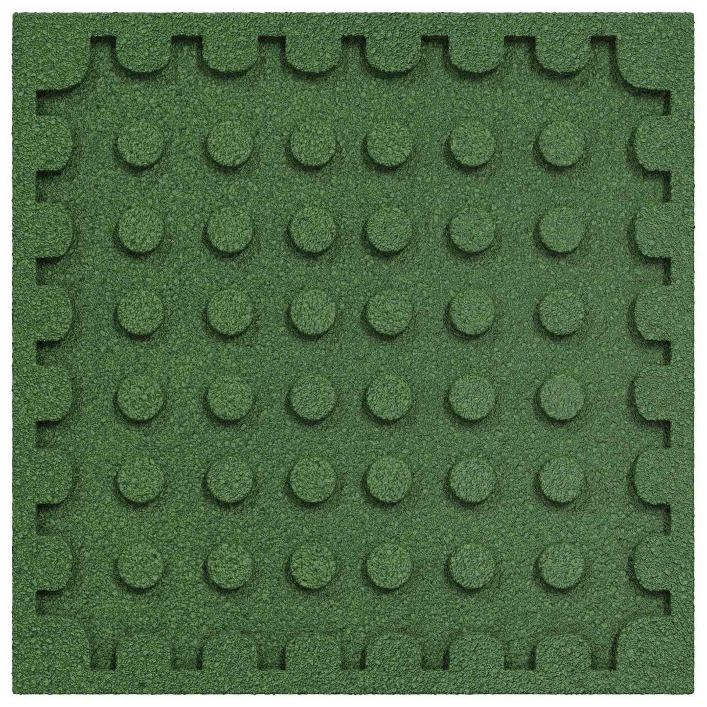 Fall Protection Tiles 12 pcs Green 50 x 50 cm Rubber