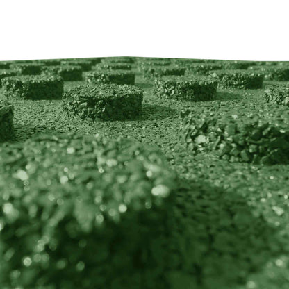 Fall Protection Tiles 18 pcs Green 50 x 50 cm Rubber