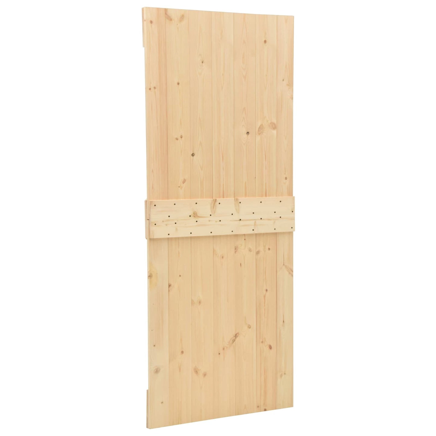 Sliding Door 2 pcs 80 x 210 cm Solid Pine Wood