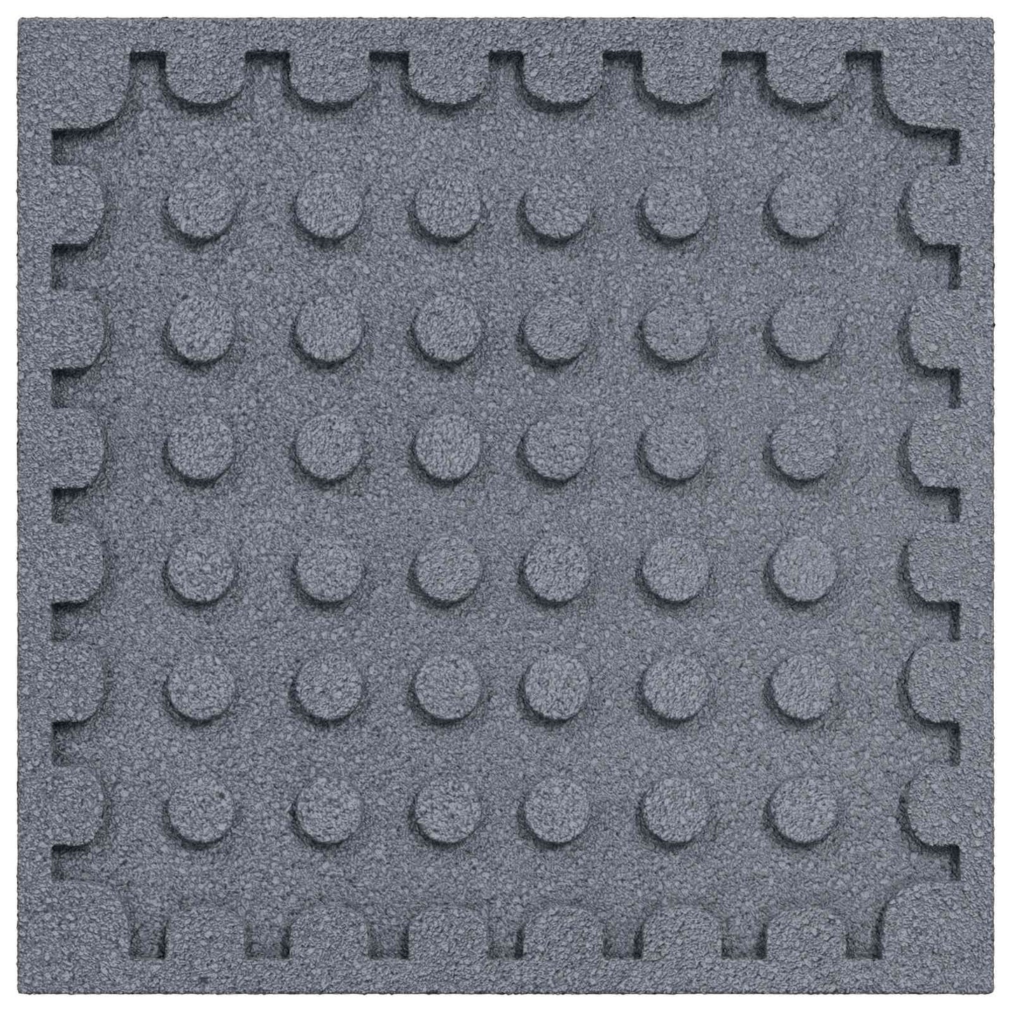 Fall Protection Tiles 24 pcs Grey 50 x 50 cm Rubber
