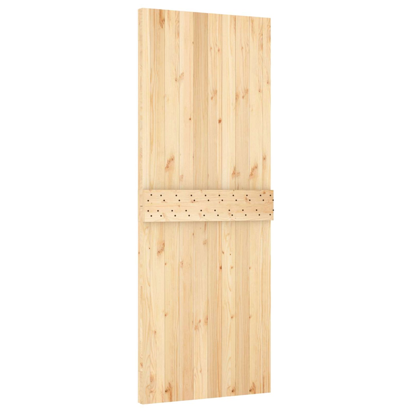 Sliding Door 80 x 210 cm Solid Pine Wood (Untreated)