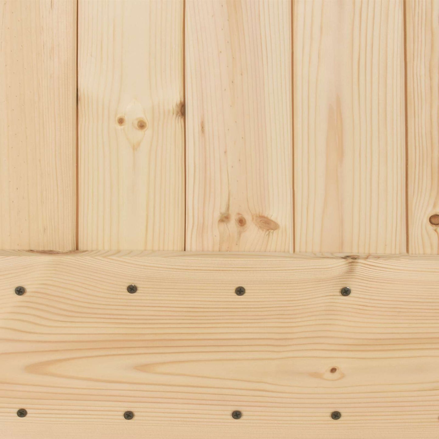 Sliding Door Natural and White 70 x 210 cm Solid Pine Wood