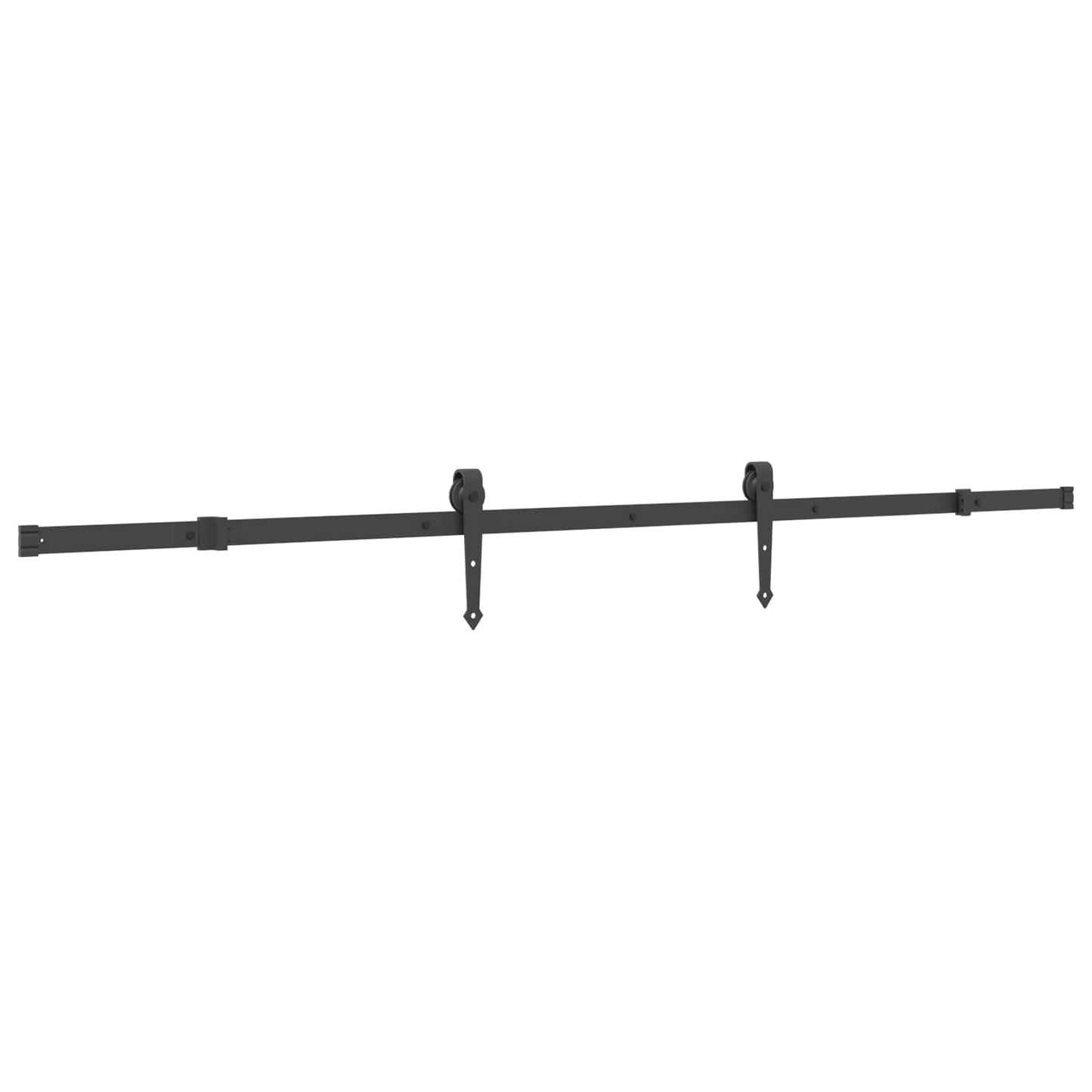 Sliding Door NARVIK Natural and Black 85 x 210 cm (213.5 cm)