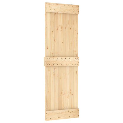 Sliding Door NARVIK Natural and Black 70 x 210 cm (152.5 cm)