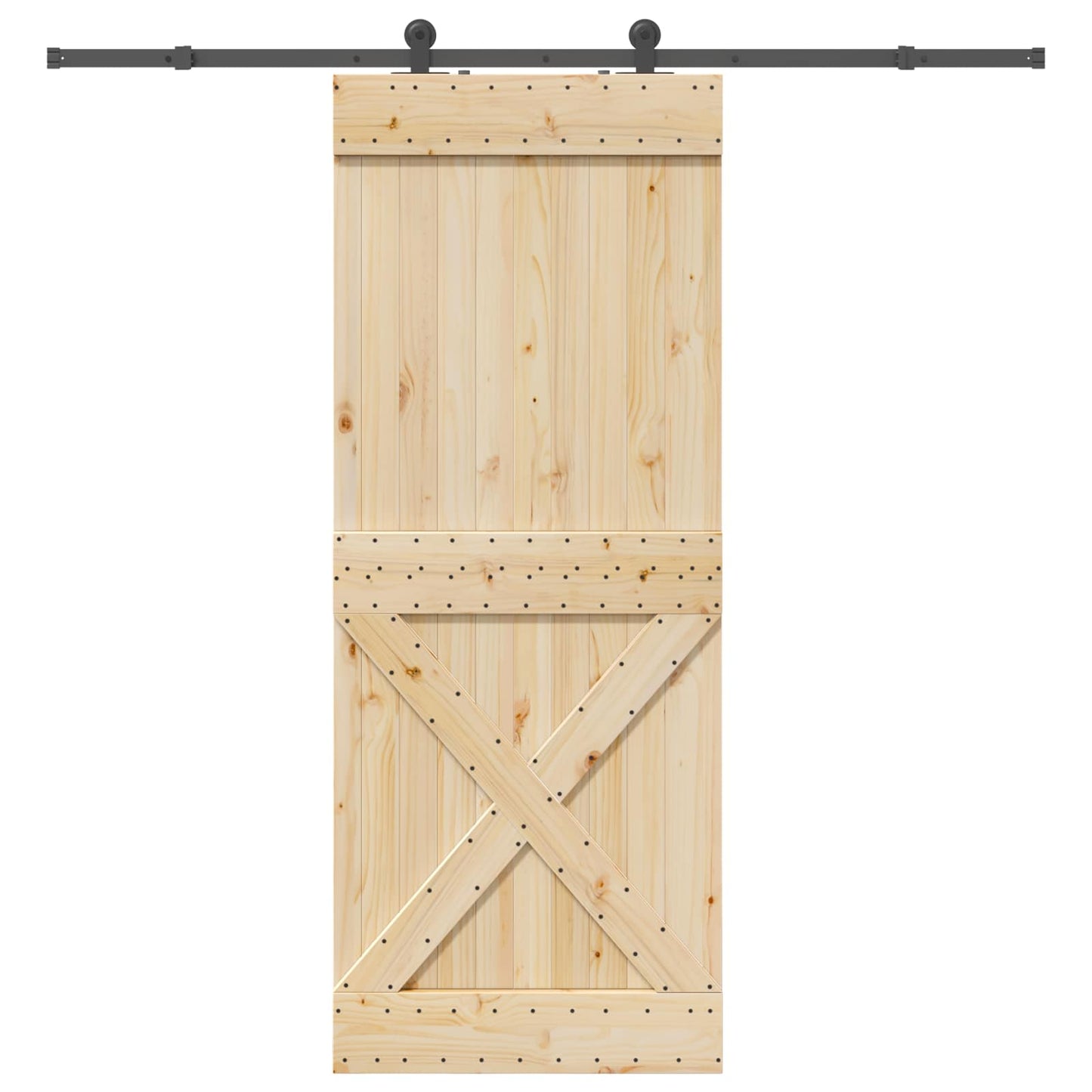 Sliding Door NARVIK Natural and Black