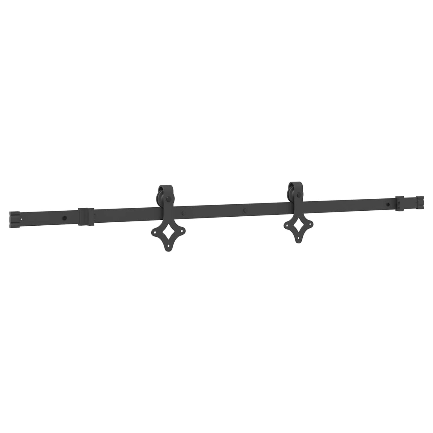 Sliding Door NARVIK Natural and Black 80 x 210 cm (152.5 cm)