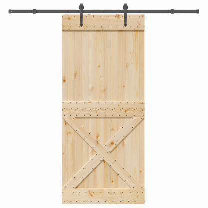 Sliding Door NARVIK Natural and Black