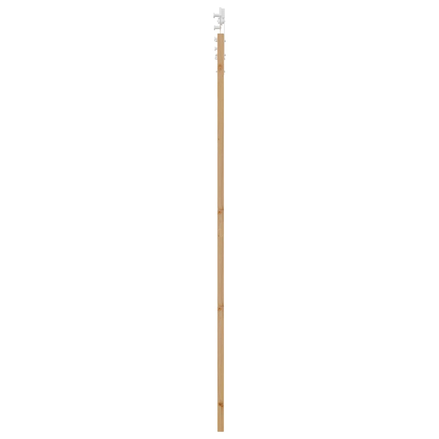 Sliding Door Natural and White 83 x 232 cm Solid Pine Wood
