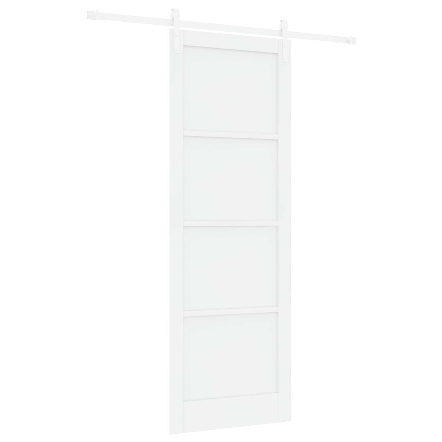 Sliding Door White 83 x 232 cm Solid Pine Wood