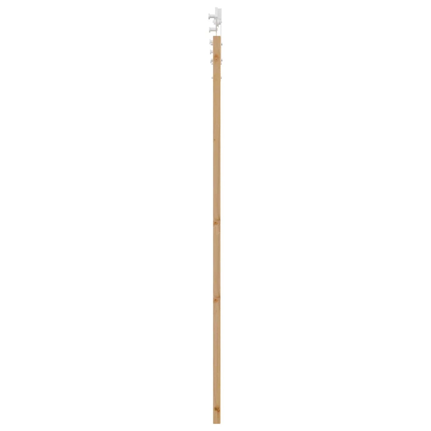 Sliding Door Natural and White 86 x 198.5 cm Solid Pine Wood