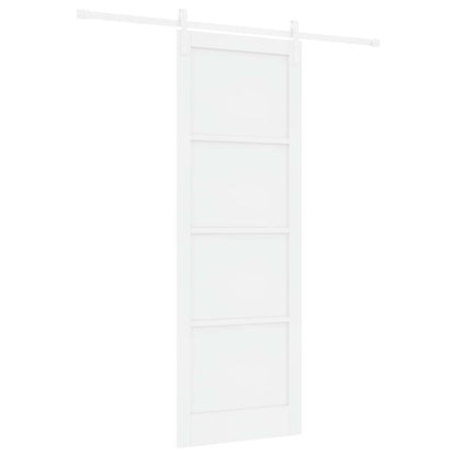 Sliding Door White 83 x 232 cm Solid Pine Wood