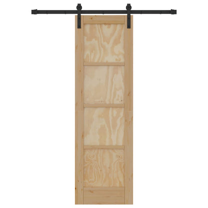 Sliding Door Natural 61 x 198.5 cm Solid Pine Wood