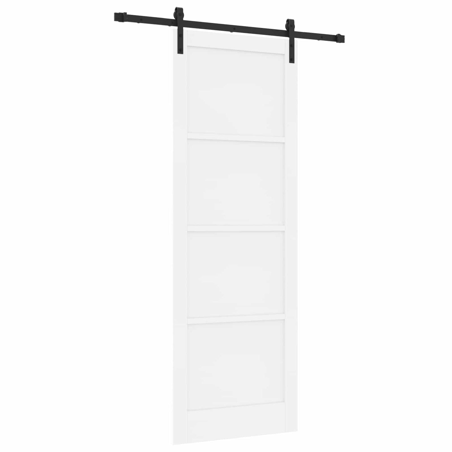 Sliding Door White 83 x 232 cm Solid Pine Wood