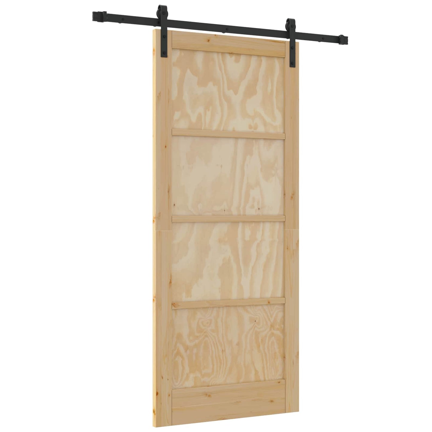 Sliding Door Natural 86 x 198.5 cm Solid Pine Wood