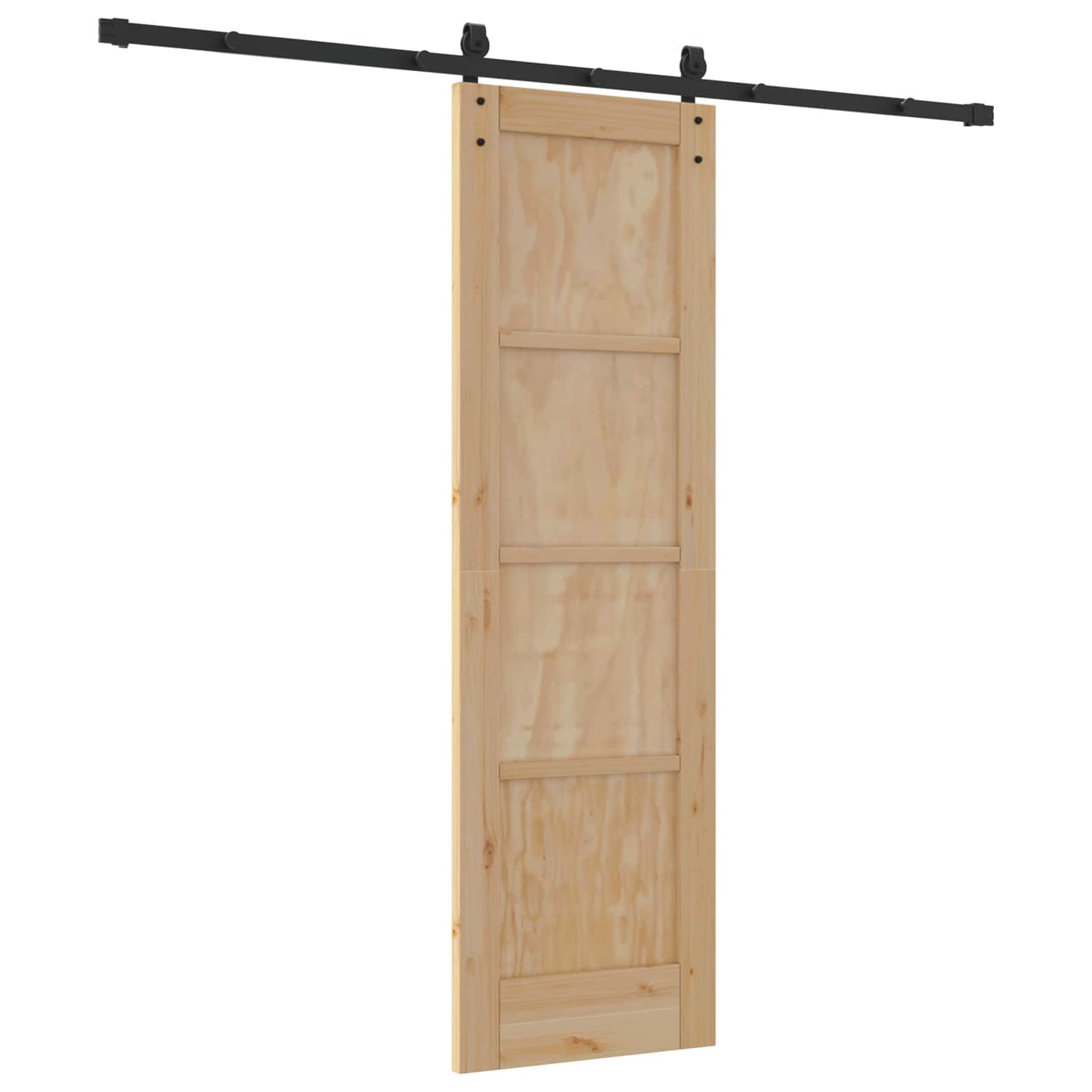 Sliding Door Natural 61 x 198.5 cm Solid Pine Wood