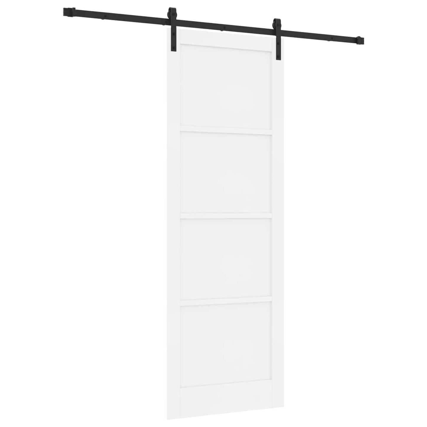 Sliding Door White 83 x 232 cm Solid Pine Wood