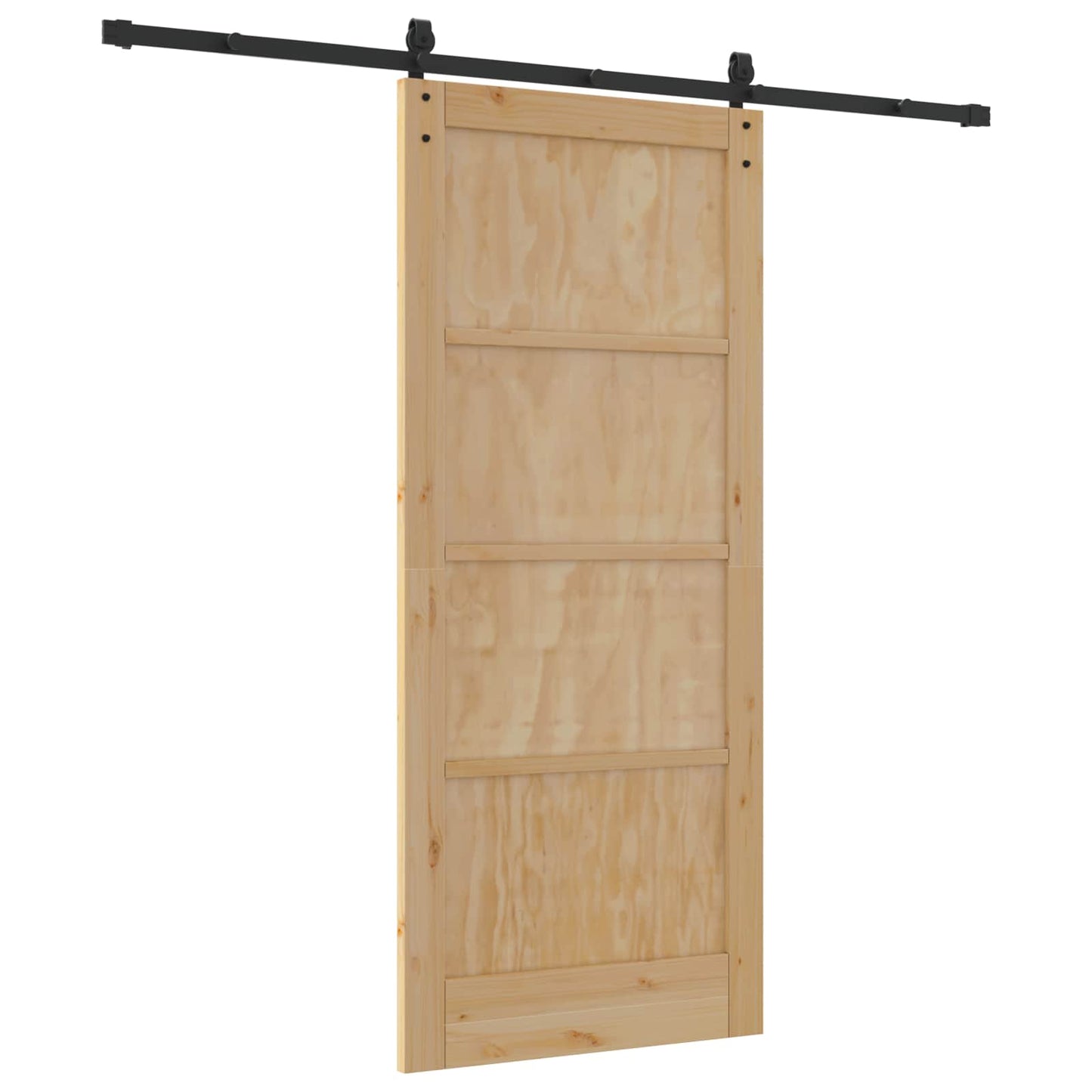 Sliding Door Natural 86 x 198.5 cm Solid Pine Wood