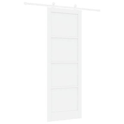 Sliding Door White 83 x 232 cm Solid Pine Wood
