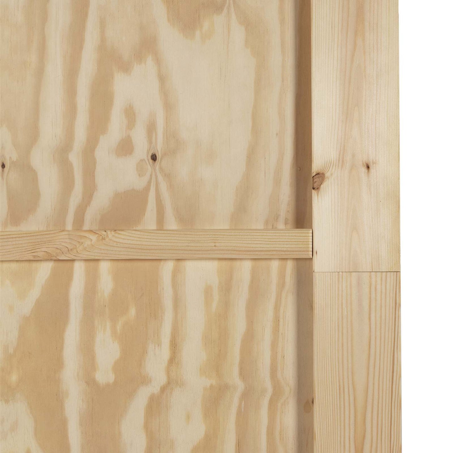 Sliding Door Natural and White 86 x 198.5 cm Solid Pine Wood