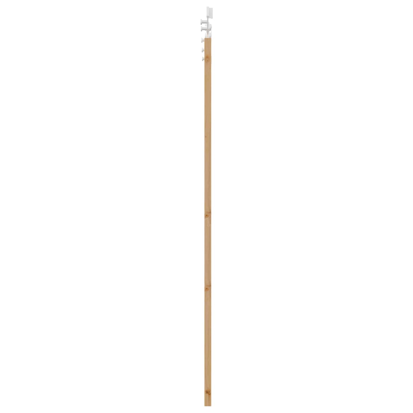 Sliding Door Natural and White 61 x 198.5 cm Solid Pine Wood