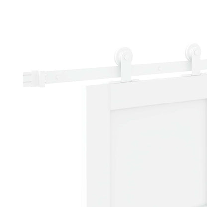 Sliding Door White 83 x 232 cm Solid Pine Wood