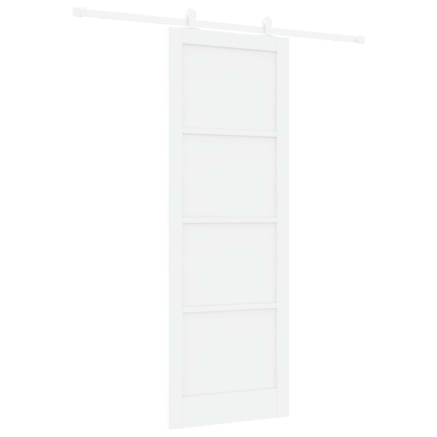 Sliding Door White 83 x 232 cm Solid Pine Wood