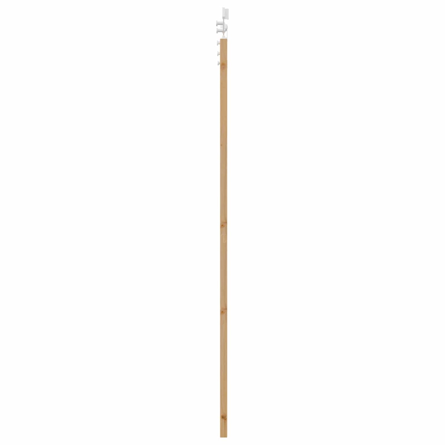 Sliding Door Natural and White 86 x 211 cm Solid Pine Wood
