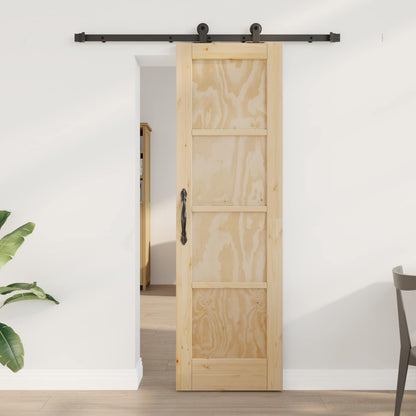 Sliding Door ORKDAL Natural 61 x 198.5 cm Solid Pine Wood