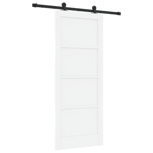 Sliding Door ORKDAL 83 x 202 cm Solid Pine Wood White