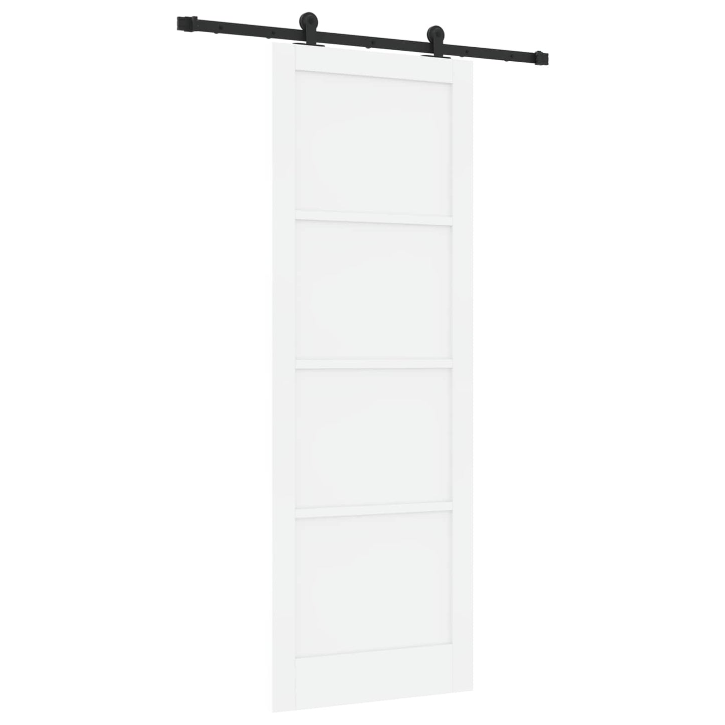 Sliding Door ORKDAL White 83 x 232 cm Solid Pine Wood