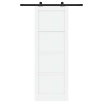 Sliding Door ORKDAL White 83 x 232 cm Solid Pine Wood