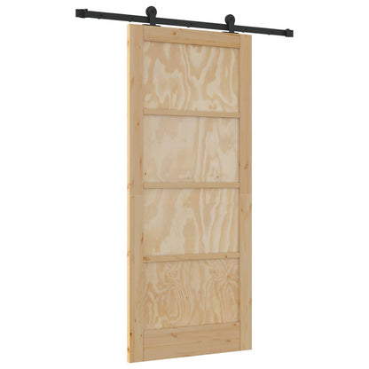 Sliding Door ORKDAL Natural 86 x 198.5 cm Solid Pine Wood