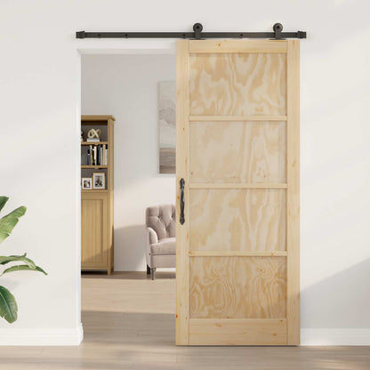 Sliding Door ORKDAL Natural 86 x 211 cm Solid Pine Wood