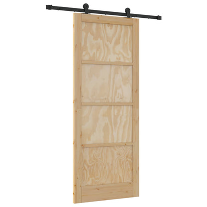 Sliding Door ORKDAL Natural 86 x 211 cm Solid Pine Wood