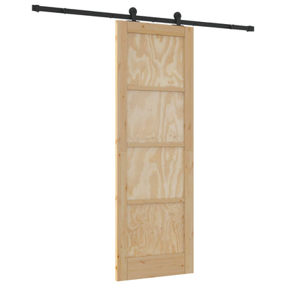 Sliding Door ORKDAL Natural 73.5 x 211 cm Solid Pine Wood