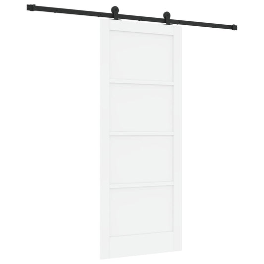 Sliding Door ORKDAL 83 x 202 cm Solid Pine Wood White