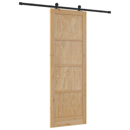 Sliding Door ORKDAL Natural 83 x 232 cm Solid Pine Wood